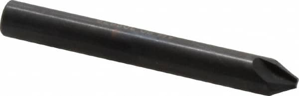 Hertel - 1/4" Head Diam, 1/4" Shank Diam, 4 Flute 60° High Speed Steel Countersink - Eagle Tool & Supply