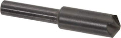 Hertel - 3/8" Head Diam, 1/4" Shank Diam, 4 Flute 120° High Speed Steel Countersink - 1-3/4" OAL, Straight Shank - Eagle Tool & Supply