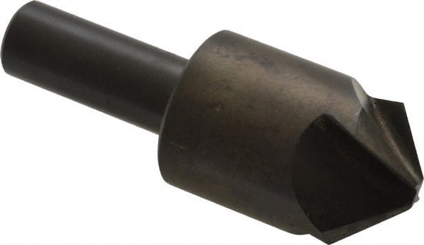 Hertel - 1" Head Diam, 1/2" Shank Diam, 4 Flute 100° High Speed Steel Countersink - Eagle Tool & Supply