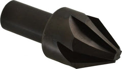 Hertel - 1-1/4" Head Diam, 3/4" Shank Diam, 6 Flute 60° High Speed Steel Countersink - Eagle Tool & Supply