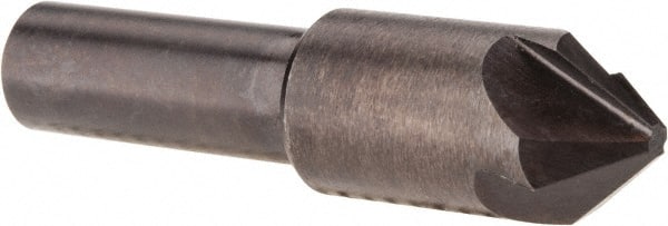 Hertel - 1/2" Head Diam, 3/8" Shank Diam, 4 Flute 82° High Speed Steel Countersink - Eagle Tool & Supply