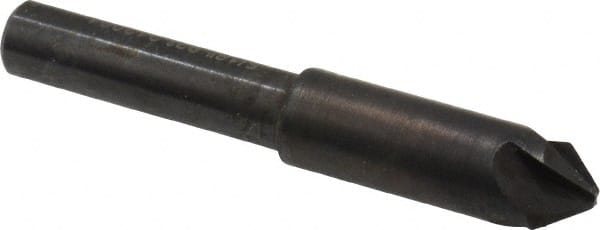 Hertel - 5/16" Head Diam, 1/4" Shank Diam, 4 Flute 82° High Speed Steel Countersink - Eagle Tool & Supply