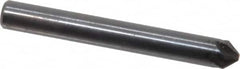 Hertel - 3/16" Head Diam, 3/16" Shank Diam, 6 Flute 82° High Speed Steel Countersink - Eagle Tool & Supply