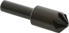 Hertel - 5/8" Head Diam, 3/8" Shank Diam, 6 Flute 100° High Speed Steel Countersink - Eagle Tool & Supply