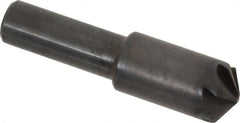 Hertel - 1/2" Head Diam, 3/8" Shank Diam, 6 Flute 120° High Speed Steel Countersink - Eagle Tool & Supply