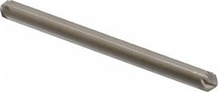 Hertel - 1/8" Head Diam, 1/8" Shank Diam, 6 Flute 100° High Speed Steel Countersink - Eagle Tool & Supply