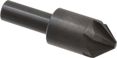 Hertel - 7/8" Head Diam, 1/2" Shank Diam, 6 Flute 82° High Speed Steel Countersink - Eagle Tool & Supply