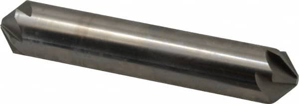 Hertel - 5/8" Head Diam, 5/8" Shank Diam, 6 Flute 100° High Speed Steel Countersink - Eagle Tool & Supply