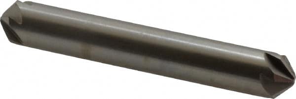 Hertel - 3/8" Head Diam, 3/8" Shank Diam, 6 Flute 100° High Speed Steel Countersink - Eagle Tool & Supply