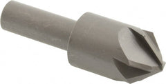 Hertel - 7/8" Head Diam, 1/2" Shank Diam, 6 Flute 90° High Speed Steel Countersink - Eagle Tool & Supply