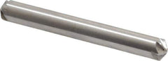 Hertel - 1/4" Head Diam, 1/4" Shank Diam, 6 Flute 120° High Speed Steel Countersink - 2" OAL, Straight Shank - Eagle Tool & Supply