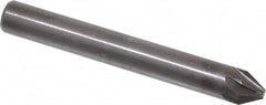 Hertel - 1/4" Head Diam, 1/4" Shank Diam, 6 Flute 60° High Speed Steel Countersink - Eagle Tool & Supply