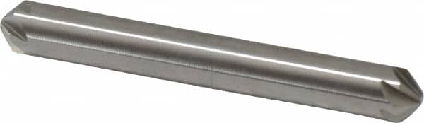 Hertel - 1/4" Head Diam, 1/4" Shank Diam, 6 Flute 100° High Speed Steel Countersink - Eagle Tool & Supply