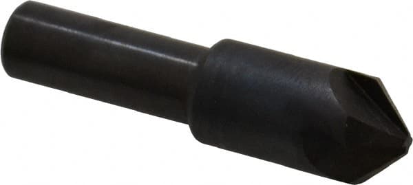 Hertel - 1/2" Head Diam, 3/8" Shank Diam, 4 Flute 90° High Speed Steel Countersink - Eagle Tool & Supply