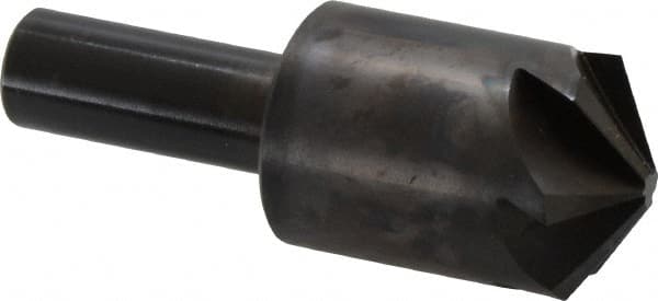 Hertel - 1" Head Diam, 1/2" Shank Diam, 6 Flute 120° High Speed Steel Countersink - Eagle Tool & Supply