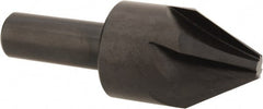 Hertel - 1" Head Diam, 1/2" Shank Diam, 6 Flute 60° High Speed Steel Countersink - Eagle Tool & Supply