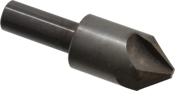 Hertel - 7/8" Head Diam, 1/2" Shank Diam, 4 Flute 82° High Speed Steel Countersink - Eagle Tool & Supply