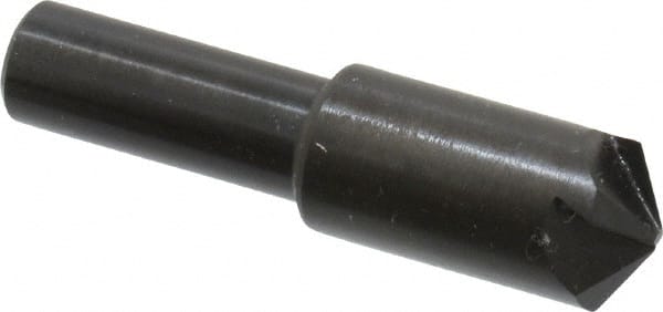 Hertel - 1/2" Head Diam, 3/8" Shank Diam, 4 Flute 120° High Speed Steel Countersink - Eagle Tool & Supply