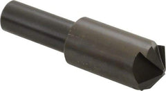 Hertel - 3/4" Head Diam, 1/2" Shank Diam, 4 Flute 120° High Speed Steel Countersink - 2-11/16" OAL, Straight Shank - Eagle Tool & Supply