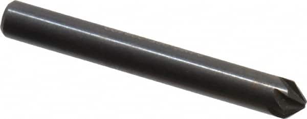 Hertel - 3/16" Head Diam, 3/16" Shank Diam, 6 Flute 90° High Speed Steel Countersink - Eagle Tool & Supply