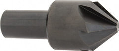Hertel - 1-1/4" Head Diam, 3/4" Shank Diam, 6 Flute 82° High Speed Steel Countersink - Eagle Tool & Supply