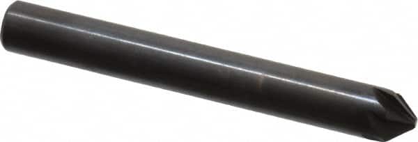 Hertel - 1/4" Head Diam, 1/4" Shank Diam, 6 Flute 82° High Speed Steel Countersink - Eagle Tool & Supply