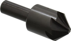 Hertel - 1" Head Diam, 1/2" Shank Diam, 6 Flute 90° High Speed Steel Countersink - Eagle Tool & Supply