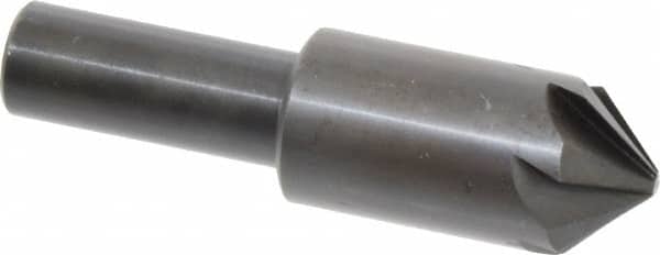 Hertel - 3/4" Head Diam, 1/2" Shank Diam, 6 Flute 90° High Speed Steel Countersink - Eagle Tool & Supply