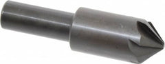 Hertel - 3/4" Head Diam, 1/2" Shank Diam, 6 Flute 90° High Speed Steel Countersink - Eagle Tool & Supply