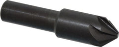 Hertel - 1/2" Head Diam, 3/8" Shank Diam, 6 Flute 82° High Speed Steel Countersink - Eagle Tool & Supply