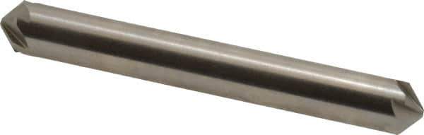 Hertel - 5/16" Head Diam, 5/16" Shank Diam, 6 Flute 100° High Speed Steel Countersink - 2-1/2" OAL, Straight Shank - Eagle Tool & Supply