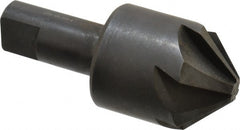 Hertel - 1-1/2" Head Diam, 3/4" Shank Diam, 6 Flute 90° High Speed Steel Countersink - Eagle Tool & Supply