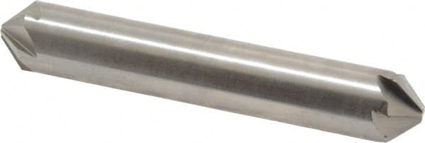 Hertel - 1/2" Head Diam, 1/2" Shank Diam, 6 Flute 90° High Speed Steel Countersink - Eagle Tool & Supply