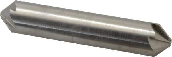 Hertel - 3/4" Head Diam, 3/4" Shank Diam, 6 Flute 90° High Speed Steel Countersink - 4" OAL, Straight Shank - Eagle Tool & Supply