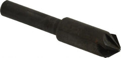 Hertel - 3/8" Head Diam, 1/4" Shank Diam, 6 Flute 90° High Speed Steel Countersink - Eagle Tool & Supply