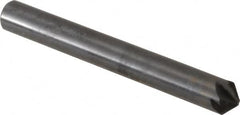 Hertel - 1/4" Head Diam, 1/4" Shank Diam, 6 Flute 100° High Speed Steel Countersink - Eagle Tool & Supply