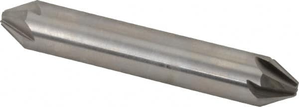 Hertel - 1/2" Head Diam, 1/2" Shank Diam, 6 Flute 60° High Speed Steel Countersink - Eagle Tool & Supply