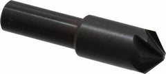 Hertel - 1/2" Head Diam, 3/8" Shank Diam, 6 Flute 100° High Speed Steel Countersink - Eagle Tool & Supply