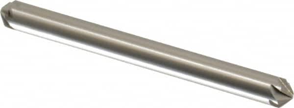 Hertel - 3/16" Head Diam, 3/16" Shank Diam, 6 Flute 100° High Speed Steel Countersink - Eagle Tool & Supply