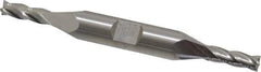 Hertel - 5mm, 9/16" LOC, 3/8" Shank Diam, 3-1/4" OAL, 4 Flute, Cobalt Square End Mill - Double End, Uncoated - Eagle Tool & Supply