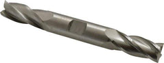 Hertel - 15mm, 1-3/8" LOC, 5/8" Shank Diam, 5" OAL, 4 Flute, High Speed Steel Square End Mill - Double End, Uncoated - Eagle Tool & Supply