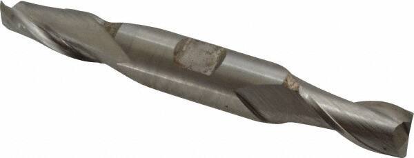 Hertel - 13mm, 1-1/8" LOC, 5/8" Shank Diam, 4-1/2" OAL, 2 Flute, Cobalt Square End Mill - Double End, Uncoated, Centercutting - Eagle Tool & Supply