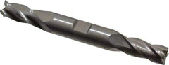 Hertel - 11mm, 1" LOC, 1/2" Shank Diam, 4-1/8" OAL, 4 Flute, High Speed Steel Square End Mill - Double End, Uncoated - Eagle Tool & Supply