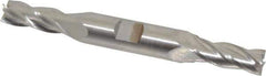 Hertel - 10mm, 1" LOC, 1/2" Shank Diam, 4-1/8" OAL, 4 Flute, High Speed Steel Square End Mill - Double End, Uncoated - Eagle Tool & Supply