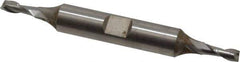 Hertel - 4mm, 7/16" LOC, 3/8" Shank Diam, 3-1/8" OAL, 2 Flute, Cobalt Square End Mill - Double End, Uncoated, Centercutting - Eagle Tool & Supply