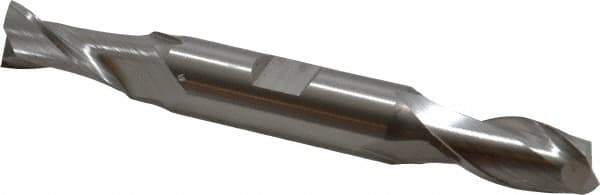 Hertel - 14mm, 1-1/8" LOC, 5/8" Shank Diam, 4-1/2" OAL, 2 Flute, Cobalt Square End Mill - Double End, Uncoated, Centercutting - Eagle Tool & Supply