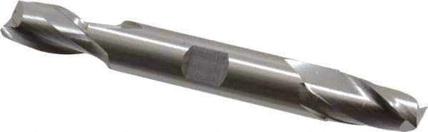 Hertel - 12mm, 13/16" LOC, 1/2" Shank Diam, 3-3/4" OAL, 2 Flute, Cobalt Square End Mill - Double End, Uncoated, Centercutting - Eagle Tool & Supply