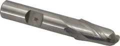 Hertel - 11mm Diam, 13/16" LOC, 2 Flute Cobalt Ball End Mill - Uncoated, Single End, 2-1/2" OAL, 3/8" Shank Diam - Eagle Tool & Supply