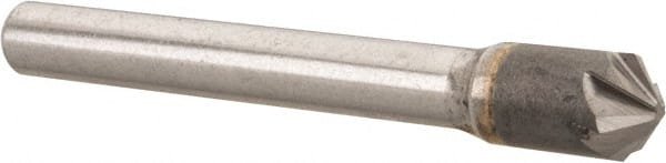 Hertel - 5/16" Head Diam, 1/4" Shank Diam, 6 Flute 100° Solid Carbide Countersink - Eagle Tool & Supply
