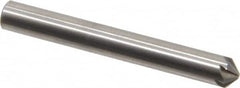 Hertel - 3/16" Head Diam, 3/16" Shank Diam, 6 Flute 100° Solid Carbide Countersink - Eagle Tool & Supply